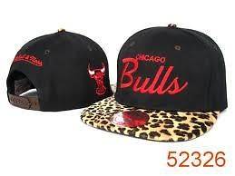 Chicago Bulls Black Leopard Snapback New