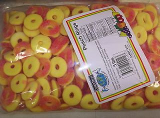 Peach Rings Gummy Candy Gummi Candies 5 Pounds