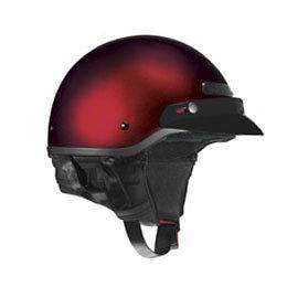 Vega XT Dark Red Motorcycle/Sco​oter Half Helmet