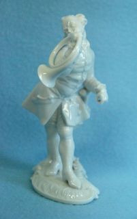   Horn Blower blanc de chine porcelain figurine man hornblower 712