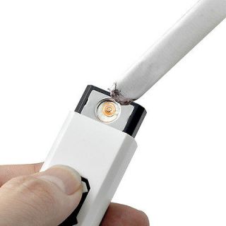   Electronic Cigarette Lighter Cigar Tobacco Rechargeable White