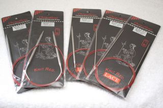 ChiaoGoo Red Lace Circular Knitting Needles New in Package