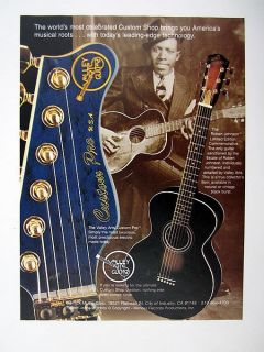 Valley Arts Robert Johnson Commemorative Guitar 1994 print Ad 