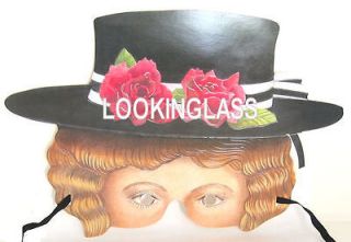 GOVERNESS MARY POPPINS VICTORIAN PAPER MASK MADE IN ENGLAND