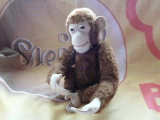 Antique Steiff Monkey Chimpanzee JOCKO FF Button 1934 1936