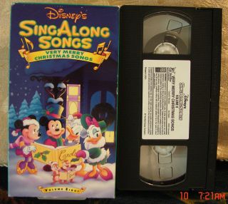 Disneys Sing Along Very Merry Christmas Songs Vhs Volume 8 FREE 1st 