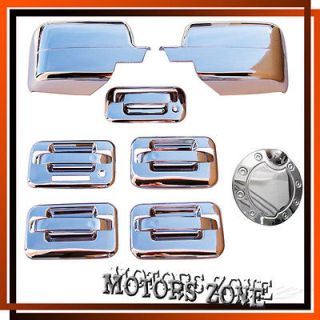 04 08 Ford F150 Chrome Door Handle Mirror Covers Gas Door Bezels (Fits 