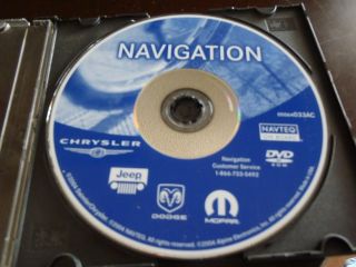 CHRYSLER DODGE JEEP GPS REC NAVIGATION DVD 05064033AC