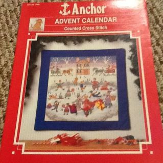 ADVENT CALENDAR Counted Cross Stitch Pattern by ANCHOR