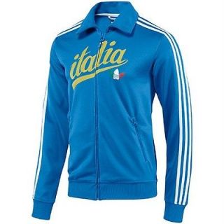 Adidas Originals Italy Italia Track Top Jacket MEDIUM M BLUE Italian 