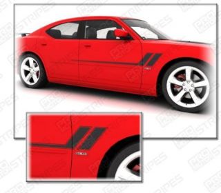Dodge Charger Hash Track Side Stripes Decals 2006 2010