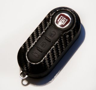 Fiat 500 Abarth carbon fiber style key sticker
