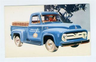1955 Ford F 100 Pickup Truck Dealers Advertising Postcard