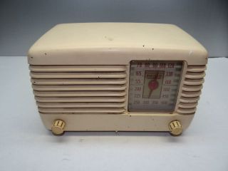 Antique Old Philco Transitone model 46 200 Broken Tube Radio Parts 