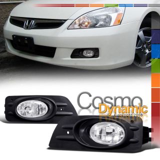   FOG LIGHTS LAMPS+SWITCH 06 07 HONDA ACCORD 4D/4DR (Fits: Honda Accord