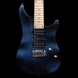 Vigier Excalibur Supra 7 String Electric Guitar in Urban Blue with a 