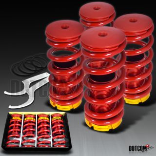 94 01 INTEGRA LOWERING SPRINGS COILOVERS RED/GOLD SUSPENSION