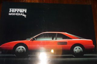 Ferrari Mondial t Coupe 1989 original showroom poster