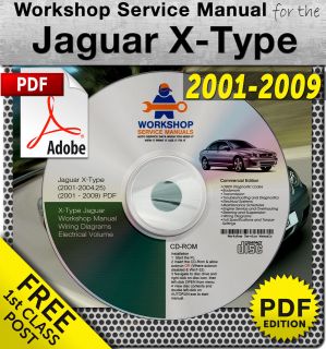 Jaguar X Type 2001   2009 Workshop Service Manual 3000+Pages PDF and 