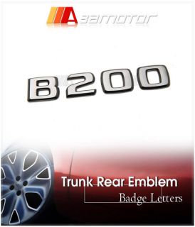 Mercedes Benz B W245 Black Chrome Emblem Letter B200