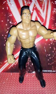WWE Jakks The Rock Action Figure Wrestling Dwayne Johnson Great 