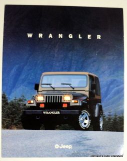 Jeep 1990 1995 Wrangler Brochure For UK Market Right Hand Drive
