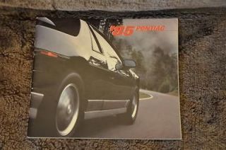 Original Pontiac 1985 sales brochure Fiero, Firebird, Grand Am, Grand 