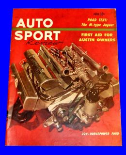 AUTO SPORT REVIEW,JUNE195​3,JAGUAR M,AUS​TIN A40,PACKARD CAVALIER 