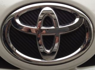 Toyota Prius Carbon Fiber Emblem Insert Decal Blue Heat JDM 2010 2011 