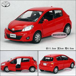 New Toyota Yaris 1:36 Alloy Diecast Model Car Toy With Sound & Light 