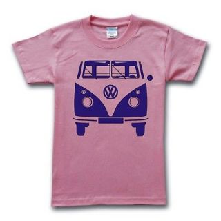 Volkswagen Bus/Vanagon 1960 VW Van Camper Pinks Top T Shirt Size Xs 