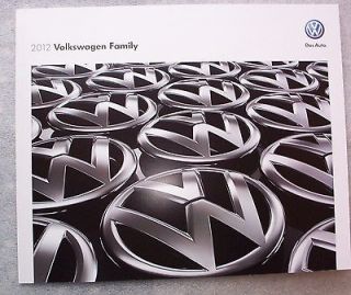 2012 VW Volkswagen Sales Brochure 36 Page W Color Chart Beetle Golf 