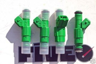 Set of 4   BOSCH 0280155968 42lb/hr Green Giant Fuel Injectors   BRAND 
