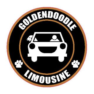LIMOUSINE GOLDENDOODLE 5 DOG STICKER