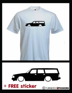 Shirt   LOW Volvo 240,244 GLT Turbo Wagon /estate car silhouette 
