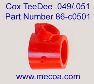 COX ENGINE .049 .051 TD Venturi mount Red nylon NEW