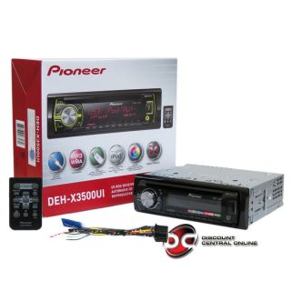 PIONEER DEH X3500UI CAR CD/MP3/WMA RECEIVER W/ REMOTE, MIXTRAX 