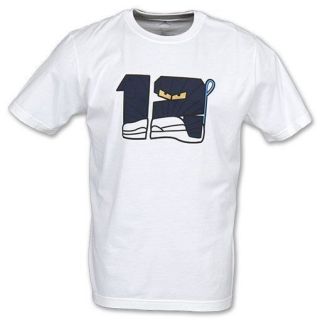 NIKE AIR JORDAN RETRO XII 12 NEW Mens White Cotton Character Shirt 
