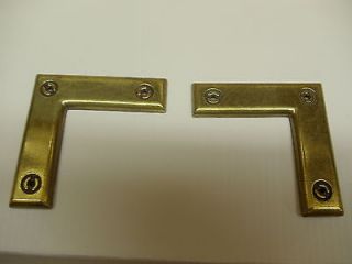 40 Antique Brass Decorated L Corner Brackets~ Door~ Frame~ Cabinet 