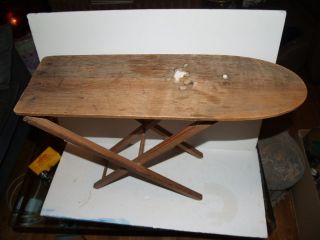 vintage wood ironing board in Antiques