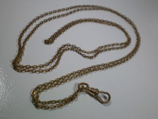 Antique Gold Filled LORGNETTE CHAIN 34 long Swivel end