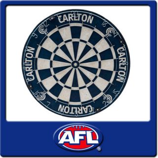 Official Licensed Afl Carlton Blues Dartboard