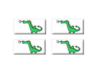 Dragon Fantasy   3D Domed Set of 4 Stickers