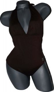 NWT MANUEL CANOVAS Paris swimsuit halter brown Sexy T3 8 10 luxe 