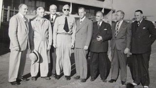 1947 NAVY MARINE AIR PHOTO GROUND CONTROL RADAR TEST OFFICIALS 