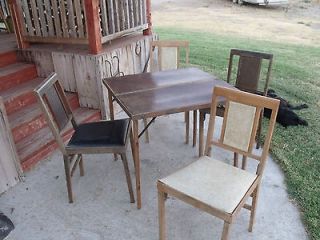 FOLDING TABLE AND CHAIRS GOLDMETAL/LEG ​O MATIC