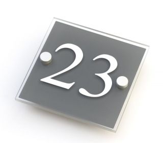 House Sign Door Number plaque Colour Options Available