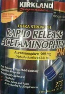   STRENGTH Rapid Release ACETAMINOPHEN 500mg PM   375ct / Sleep Aid