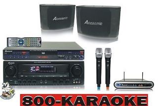 Complete Component Karaoke System with Machine Amp Speakers Player 