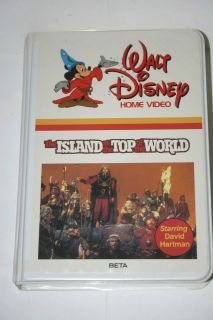Walt Disney Home Video Beta Cassette The Island at Top Of World 